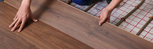 Heated floors installation